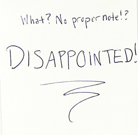 Disappointed!!!!!!!!!!!!