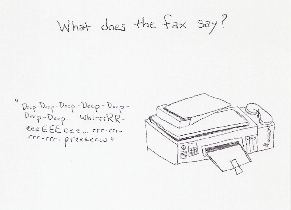 What does the fax say?