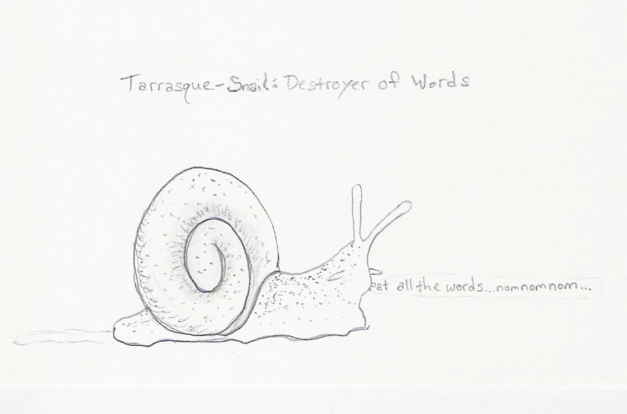 Tarrasque-Snail: Destroyer of Words